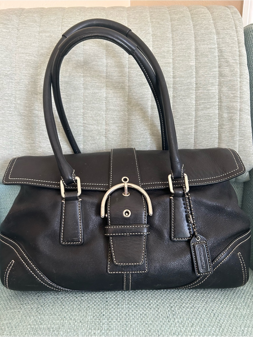 Vintage Coach SoHo Leather Flap Satchel